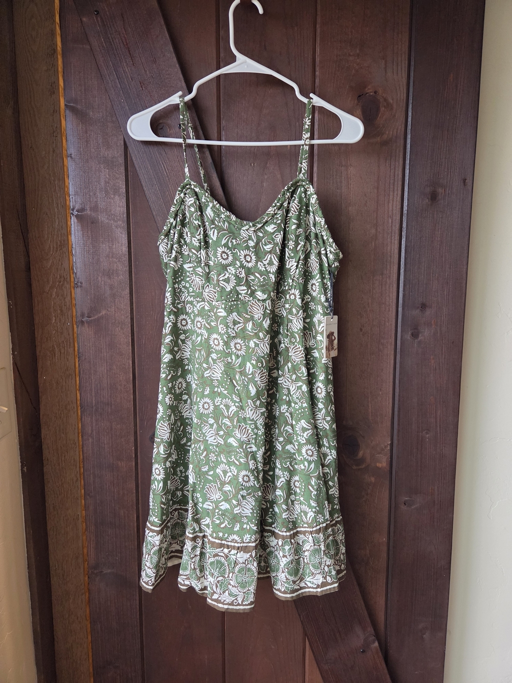 Sincerely Jules Green and White Floral Dress